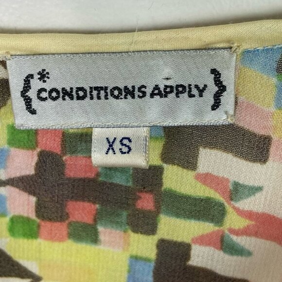 Anthropologie Bohemian Print Blouse Poncho Size XS Conditions Apply Top Hippie - Picture 2 of 10